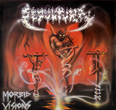 Thumbnail of SEPULTURA - Morbid Visions (1987 Germany) album front cover
